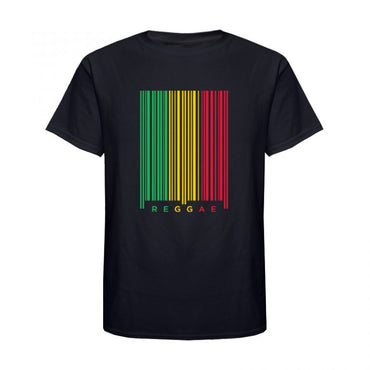 Kids ‘Reggae Barcode’ Printed Cotton T-shirt